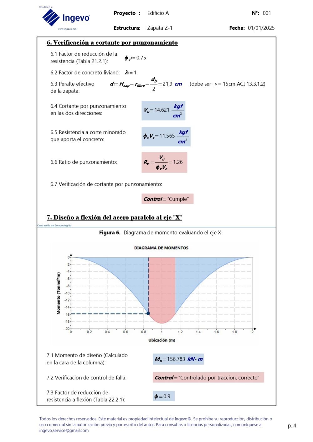 Plantilla Mathcad de diseño de zapatas aisladas de hormigón armado - ACI 318-19 - Image 6