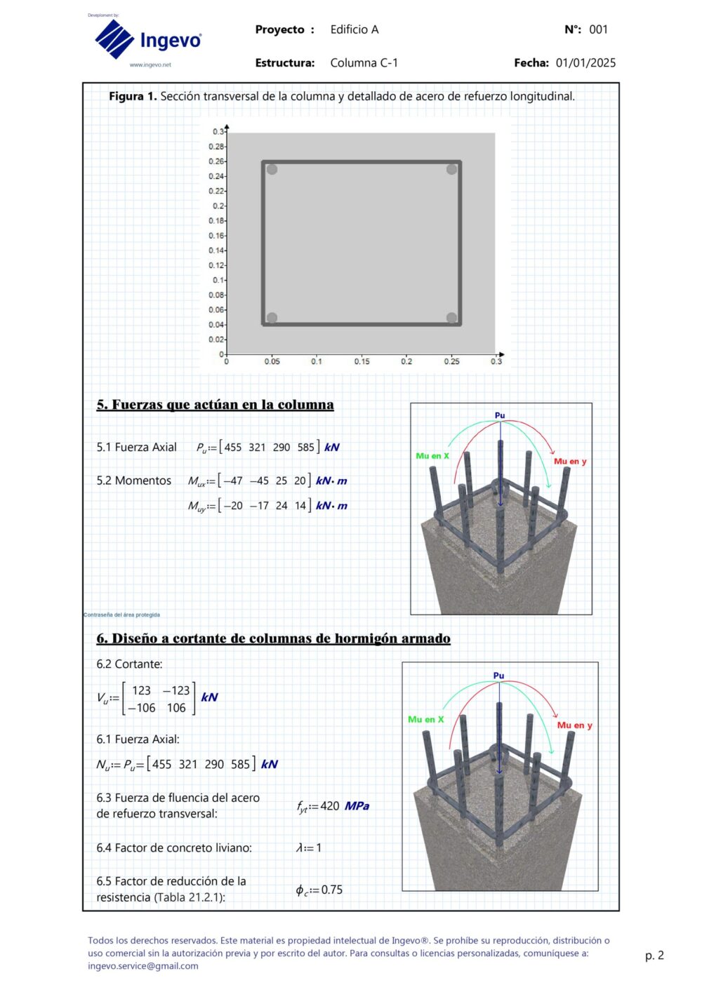 Plantilla Mathcad de diseño de columnas rectangulares de hormigón armado - ACI 318-19 - Image 3