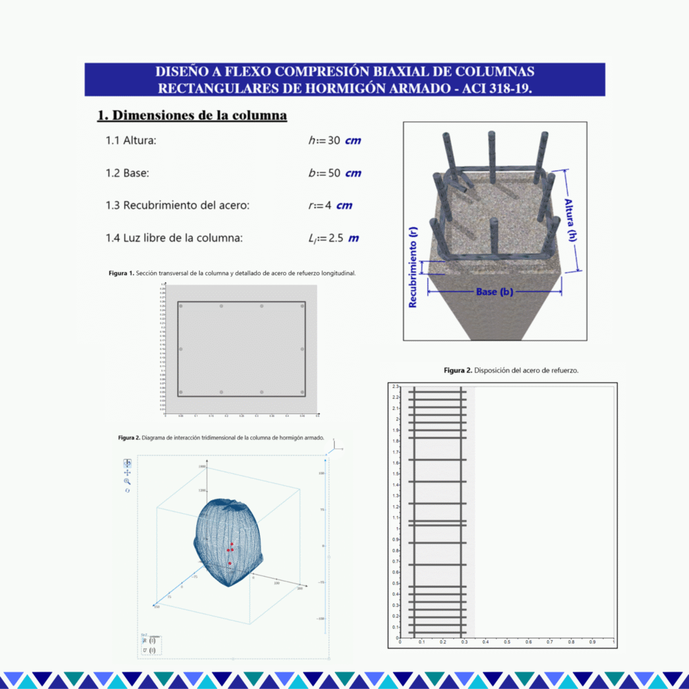 Plantilla Mathcad de diseño de columnas rectangulares de hormigón armado - ACI 318-19 - Image 2