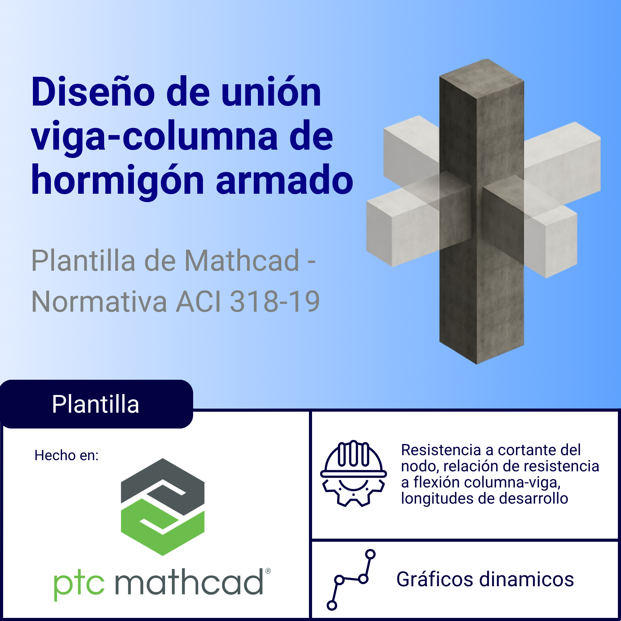 Plantilla Mathcad de diseño de uniones viga–columna de hormigón armado – ACI 318-19