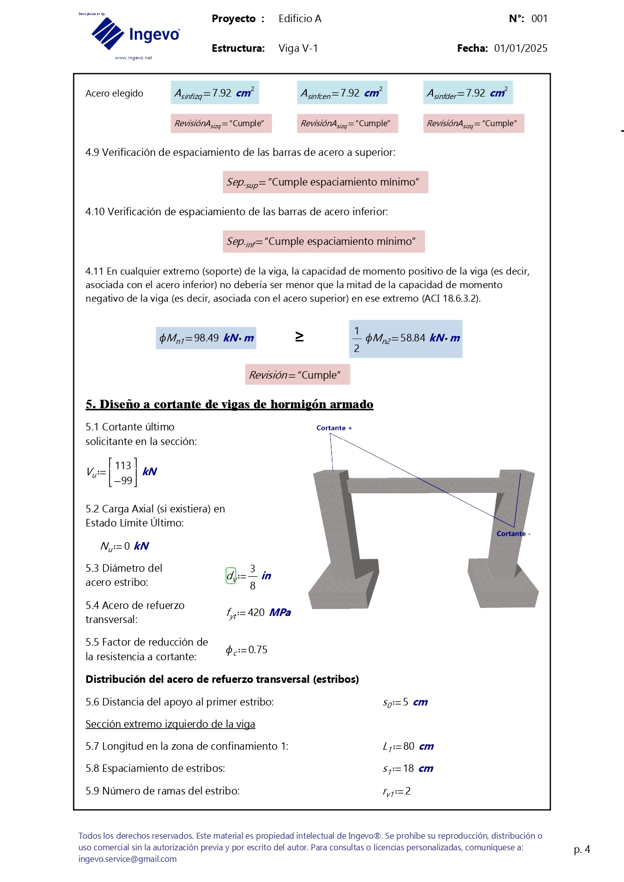Plantilla Mathcad de diseño de vigas doblemente reforzadas de hormigón armado - ACI 318-19 - Image 6