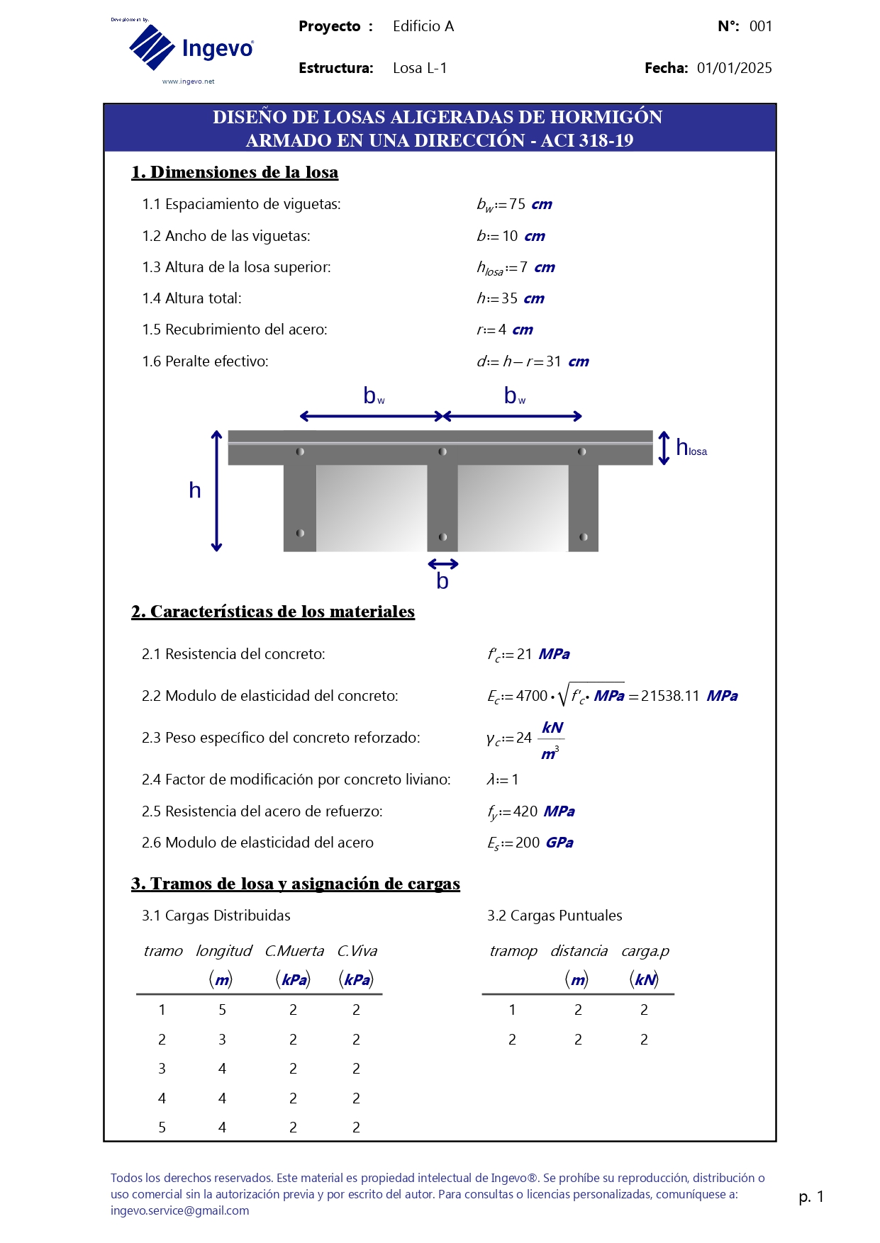 Plantilla Mathcad de diseño de losas aligeradas en una dirección de hormigón armado - ACI 318-19 - Image 3