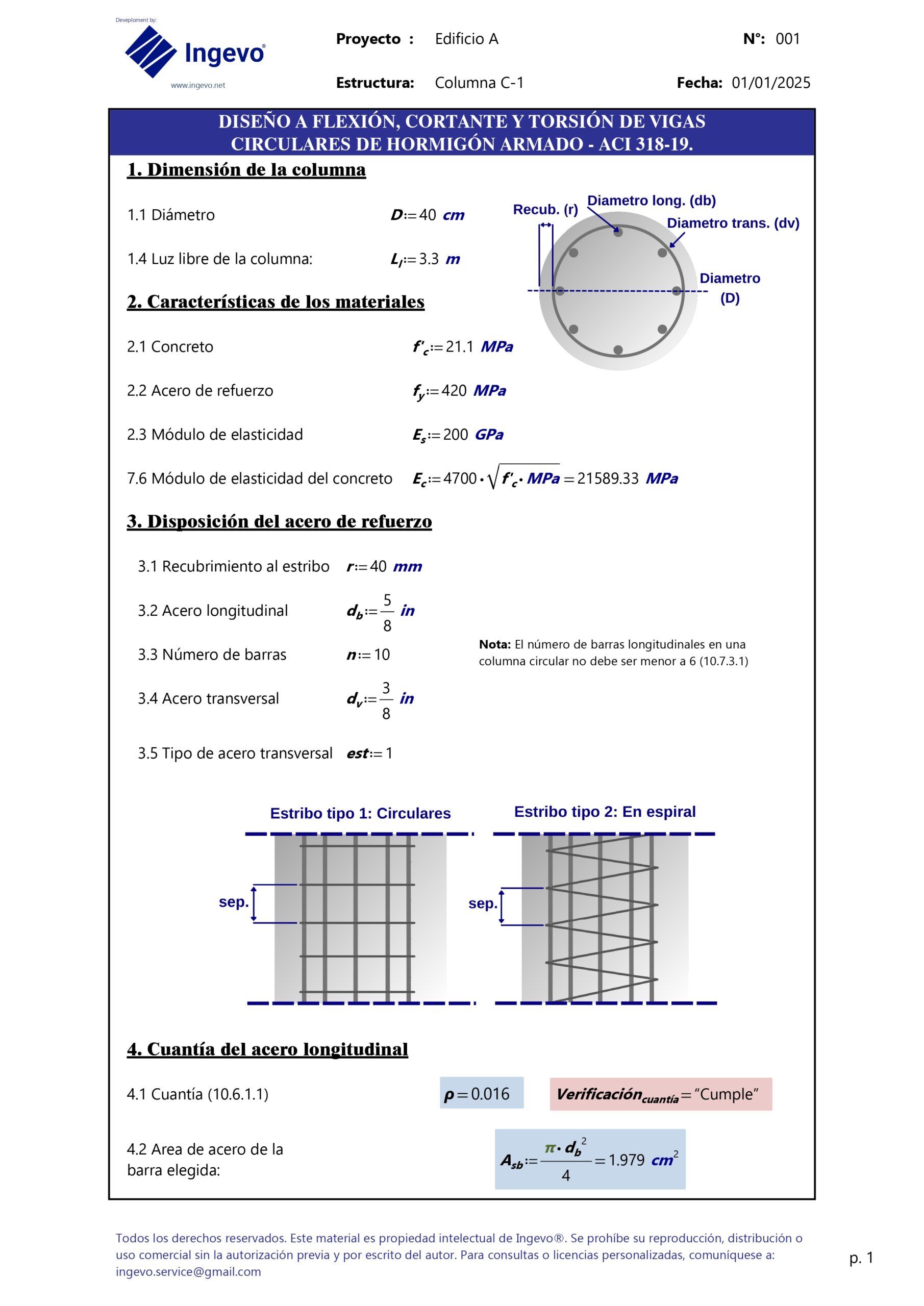 Plantilla Mathcad de diseño de columnas circulares de hormigón armado - ACI 318-19 - Image 3