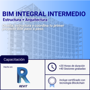 Curso de Revit desde cero: Modelado arquitectónico y estructural, documentación y cómputos métricos.